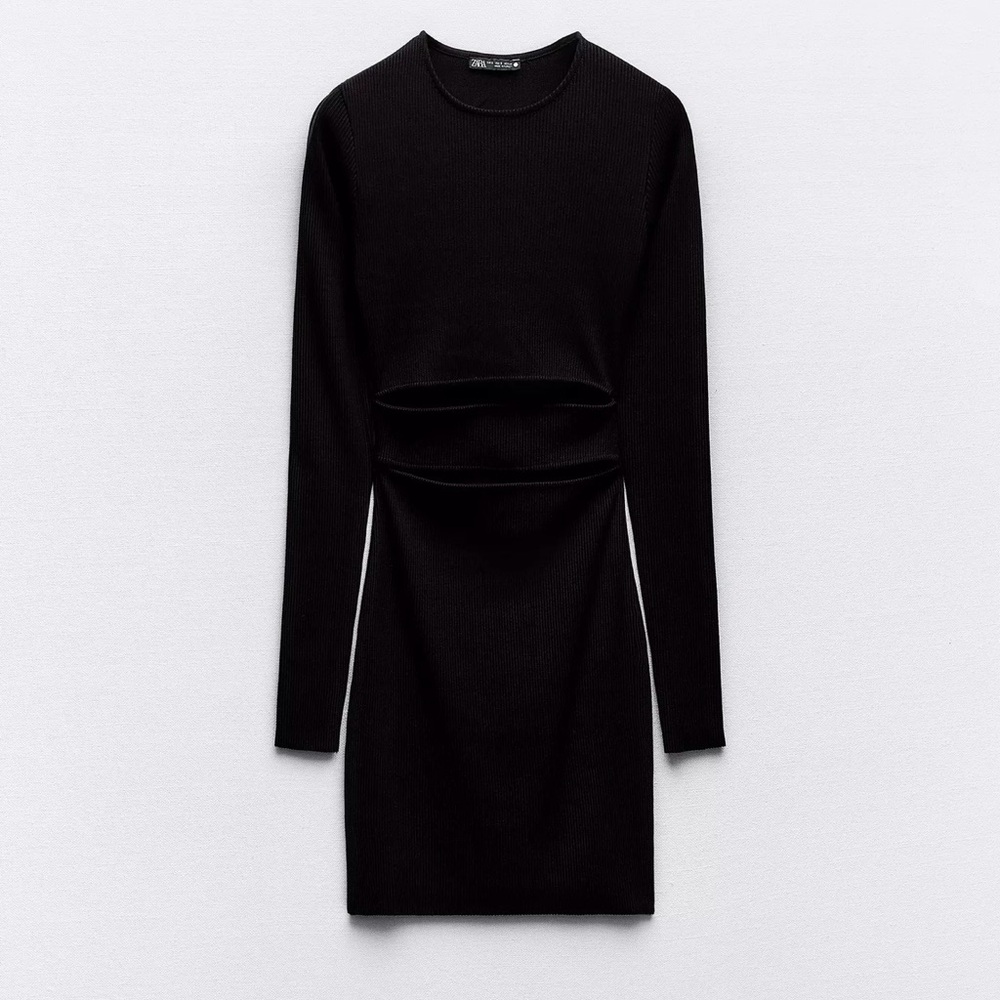 ZARA MINI DRESS WITH CUT OUT DETAIL